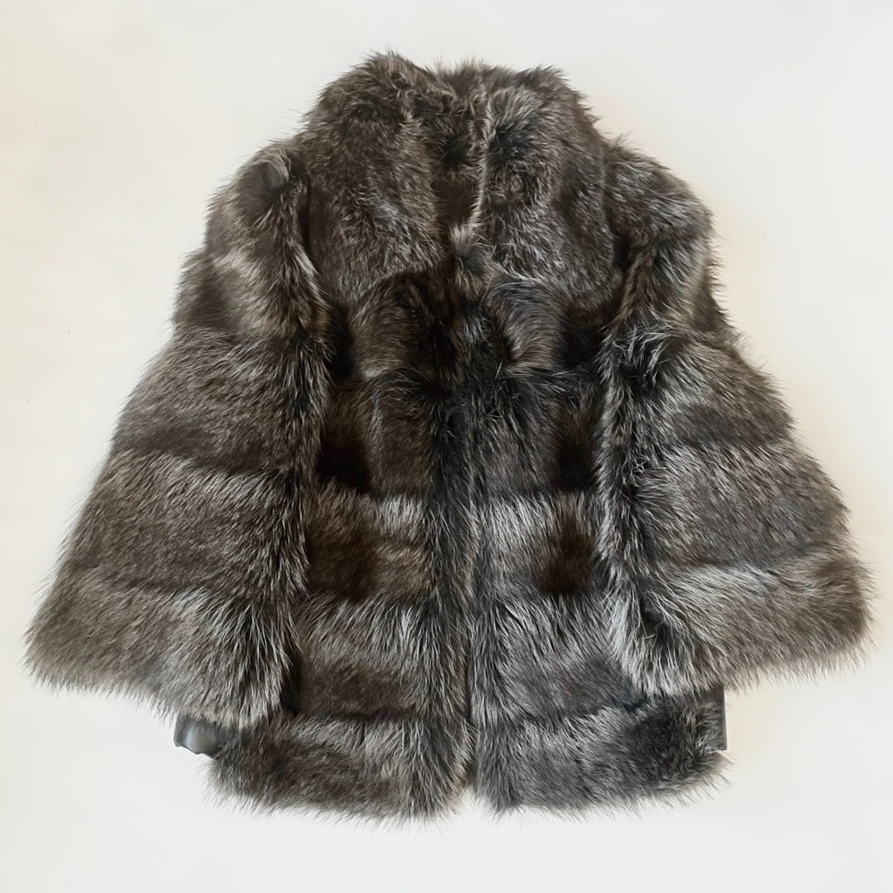 Maximilian Fur Dyed Raccoon Coat Jacket